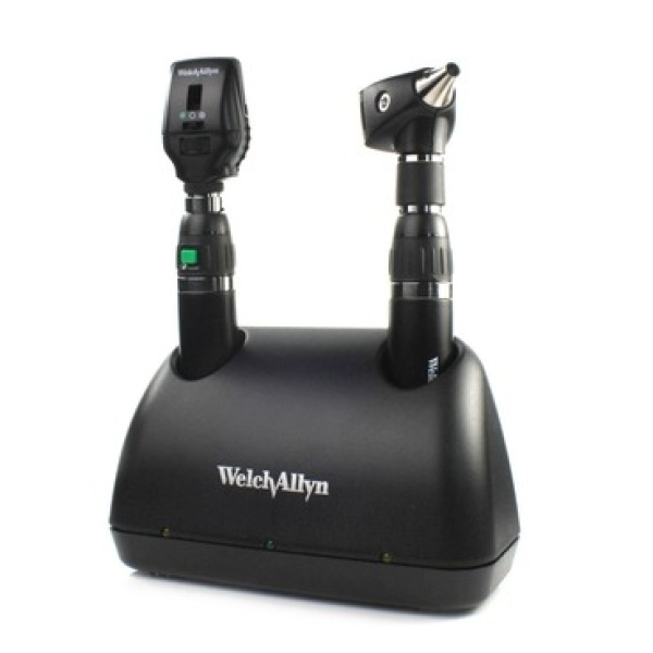 Diagnostic Set -Elite Rechargable Welch Allyn Desktop Lithium Ion Black Handles