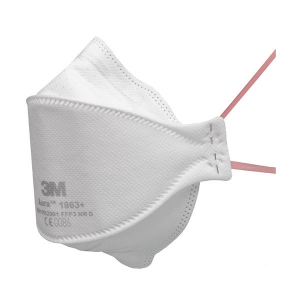 3M Aura 1863+ FFP3 Type IIR Unvalved Respirator Face Mask (Pack of 1 or 20)